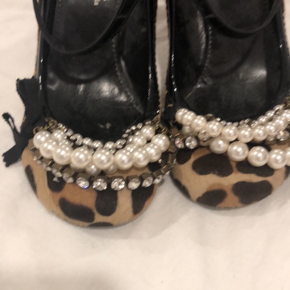 AMAZING PEDRO GARCIA LEOPARD HEELS - Picture 5 of 5